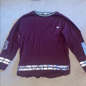 Victoria’s Secret PINK Purple Bling Sweater Size S